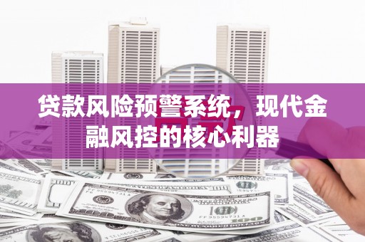 赵县贷款风险预警系统，现代金融风控的核心利器