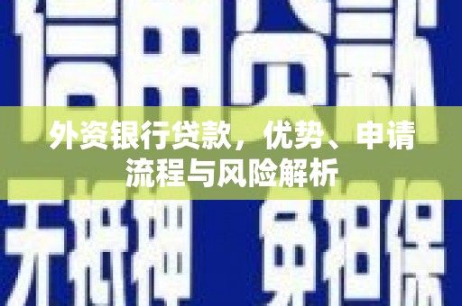 赵县外资银行贷款，优势、申请流程与风险解析