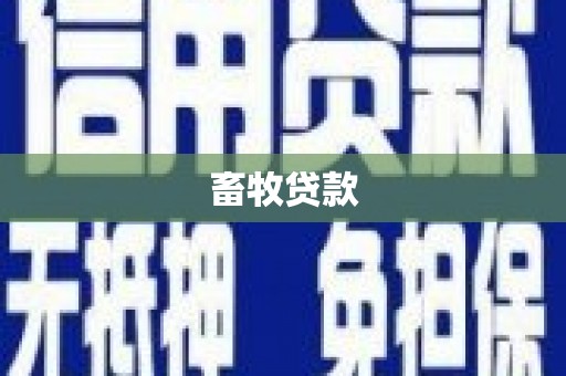 赵县畜牧贷款