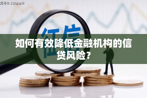 赵县如何有效降低金融机构的信贷风险？