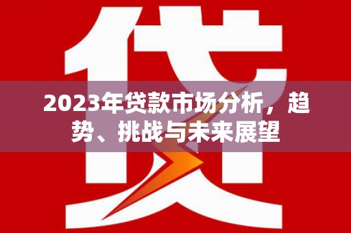 赵县2023年贷款市场分析，趋势、挑战与未来展望