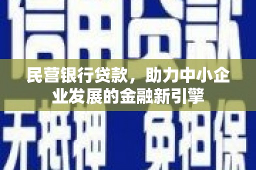 赵县民营银行贷款，助力中小企业发展的金融新引擎