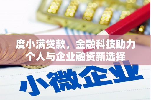 赵县度小满贷款，金融科技助力个人与企业融资新选择