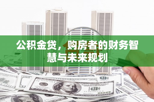 赵县公积金贷，购房者的财务智慧与未来规划