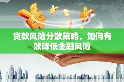赵县贷款风险分散策略，如何有效降低金融风险