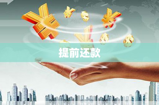 赵县提前还款