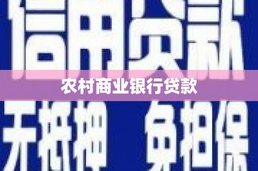 赵县农村商业银行贷款