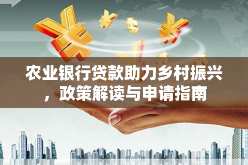 赵县农业银行贷款助力乡村振兴，政策解读与申请指南