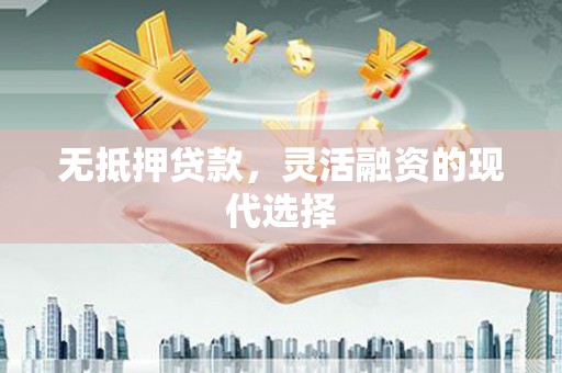 赵县无抵押贷款，灵活融资的现代选择