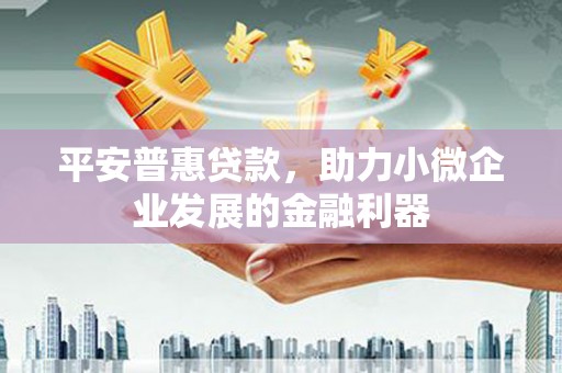 赵县平安普惠贷款，助力小微企业发展的金融利器