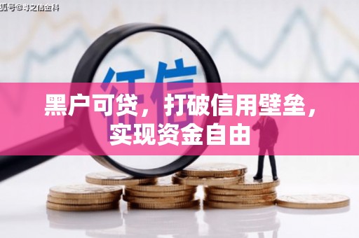 赵县黑户可贷，打破信用壁垒，实现资金自由
