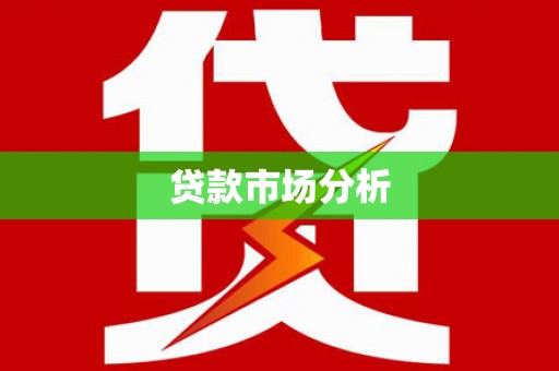 赵县贷款市场分析