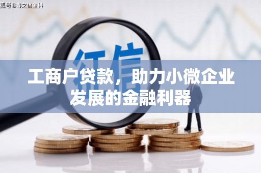 赵县工商户贷款，助力小微企业发展的金融利器