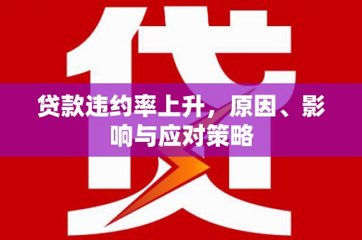 赵县贷款违约率上升，原因、影响与应对策略