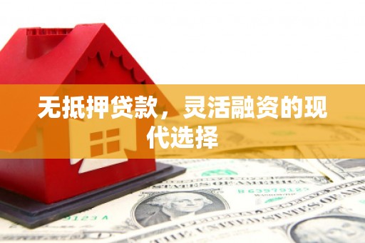 赵县无抵押贷款，灵活融资的现代选择