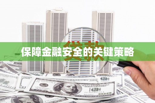 赵县保障金融安全的关键策略