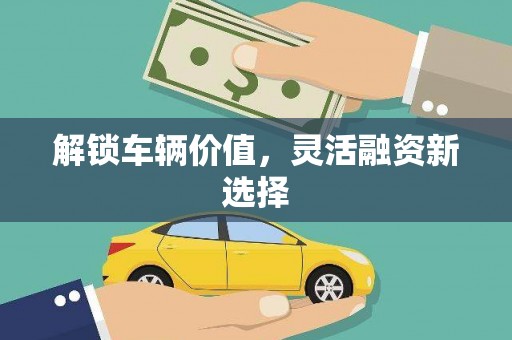 赵县解锁车辆价值，灵活融资新选择